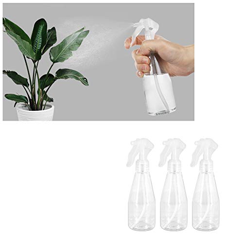 Транспарентни празни шишиња со козметички спреј за еднократно пластична вода господар растенија предизвикуваат 3 парчиња 3 парчиња