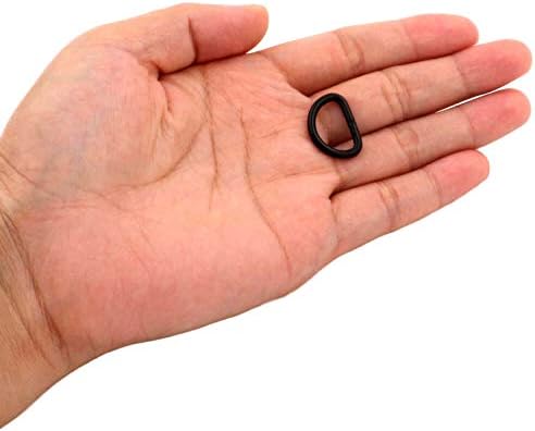 Општа метална црна Дршка тока 0,6 Внатрешен дијаметар јамка прстен за пакет чувар од 20