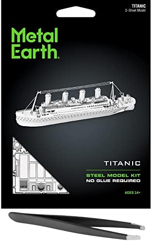 Метал Земјата Титаник 3д Метал Модел Комплет Пакет Со Пинцети Фасцинации