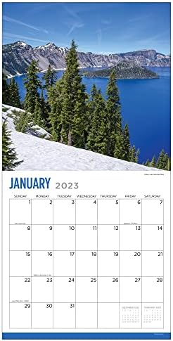 Тф Издаваштво Национални Паркови 2023 Ѕиден Календар 12 Месец | Премиум 2023 Календарски Ѕид | Голем Ѕиден Календар 2023 Месечно