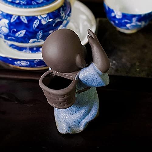 Кцгани Малиот Монах Чај Милениче, Кинески Рачно Изработени Пурпурна Глина Керамика, Кунгфу Чај Послужавник Декор Додатоци, Вода