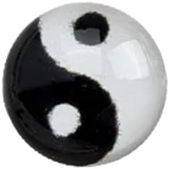 50 парчиња јин јанг таи чии украси озборувања на личноста црна и бела тркалезна озборувања додатоци 3Д -привлечни уметности