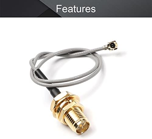 Othmro 1pcs ipex to SMA женски пигтаил кабел коаксијален кабел за ниска загуба, конектор за адаптер RF коаксијален адаптер 0,2m долги