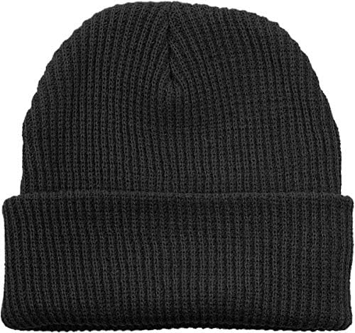Funky Junque Mens Beanie Classic Classic Solid Ribbed Plit Soft Stright Slauch Cap Sculp Cap