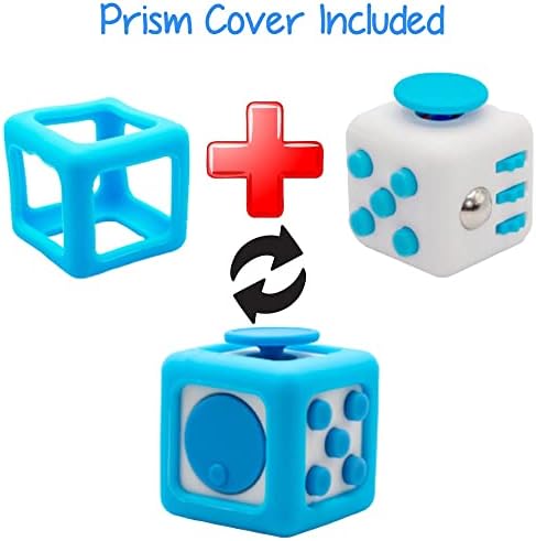 Fidgety Hands Fidget Cube за возрасни Infinity Cube - Премиум играчки за олеснување на стресот за возрасни и деца - 6 страни Тивки фигури играчки