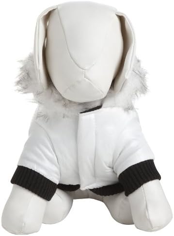 Миленичиња живот аспен зимска бела мода кучиња јакна парка - кучиња палто со 3 метри thinsulate изолација технологија - зимска облека