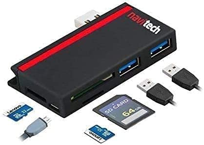 Навитех 2 во 1 ЛАПТОП/Таблет USB 3.0/2.0 Hub Адаптер/Микро USB Влез со Читач НА Sd/Micro SD Картички Компатибилен Со Dell Alienware M17 R5