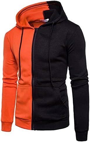 ADSSDQ Отворен долг ракав модерна јакна Човек Зимски одење удобност јакна Тенка графичка мека дуксер