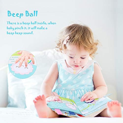 Бесконечна Книга За Бебиња Со Мека Книга, 2 Пакувајте Нетоксични Ткаенини За Бебиња Книги За Рано Образование Активност На Играчки Крцкава