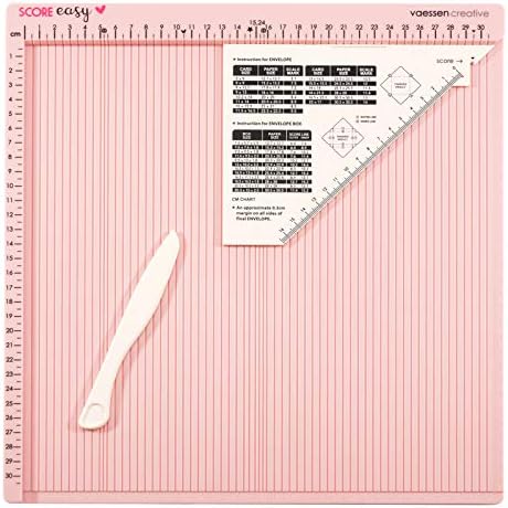 Креална табла за креативни бодување на Васен ЦМ со папка со коски и водич за правење картички и занаети со хартија, розова, 30,5 х 30,5
