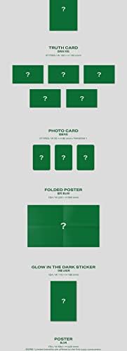 IKON B.I COSMOS Half Album Content+Poster+Порака за фото -картички Постави+запечатен KPOP за следење)