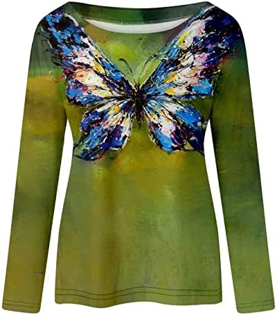 Маица со блуза за дама есен лето 2023 облека со долги ракави памучни екипаж графички бренд врвот po po
