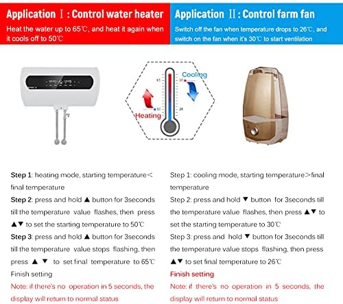 Xixian Дигитален Дисплеј Температура&засилувач;Контрола На Влажност Терморегулатор Термостат Навлажнувач Терометар Хигрометар Со Интегриран Сензор