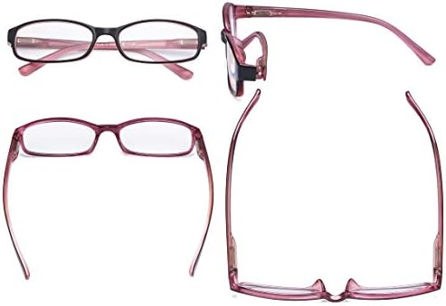 БФОКО 5 Пара Мали Очила За Читање Леќи Пролетни Шарки Читатели За Жени Мажи Читање