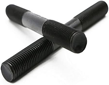 2 парчиња M10 јаглероден челик двојна глава завртка за завртки за завртки за завртки за украсување завртки за завртки со должина од