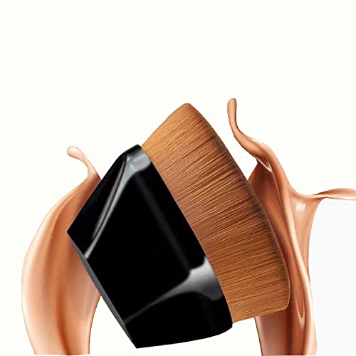 Фондација четка Oravileux четка за шминка за мешање течност, крем, коректор убавина беспрекорна шминка во прав, кутија црна