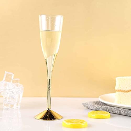 Ефавормарт 30 Пакување | Пластични Флејти За Шампањ За Еднократна употреба | 5оз | Сребрена | Обоена Подлога За Одвојување