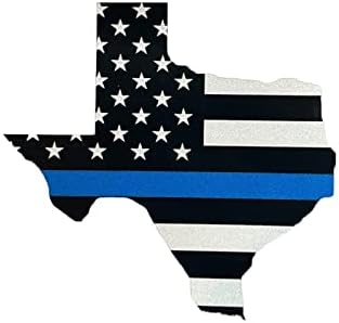 Тенка тенка сина сина линија во САД, рефлектирана декорална налепница полиција полиција за спроведување на законот