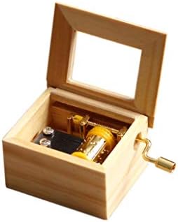 Едноставен детски ден креативен роденденски подарок дрвена музичка кутија за да ја испрати својата девојка мала кутија за украсување