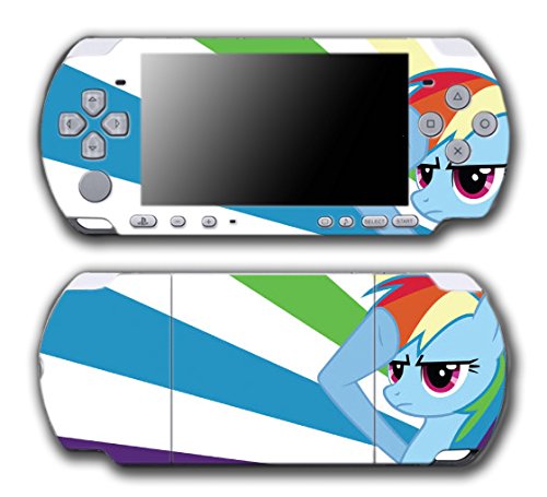 Моето мало Пони Пријателство е Magic Mlp Rainbow Dash Video Game Vidyl Decal Sking налепница за покритие за Sony PSP PlayStation Protable Slim 3000 Series System