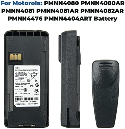 Vineyuan 2 пакет PMNN4476A Батерии Walkie Talkies Atherageable Battery за Motorola CP1200 CP1300 CP1600 EP350 CP185 радио батерија со