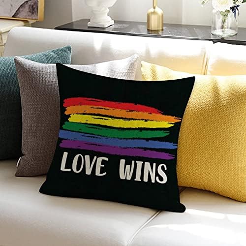 Loveубовта победи на геј виножито фрлање перница покривка за печење на вineубените, виножито гордост лезбејска геј ЛГБТК перница,