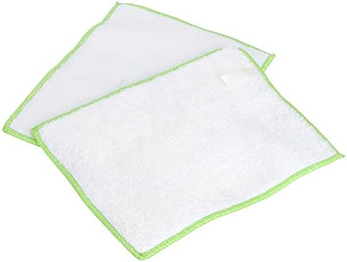 2 парчиња чистење крпа за крпа за чистење бамбус влакна крпа за чистење кујна за бришење партал 7.1x9.1in