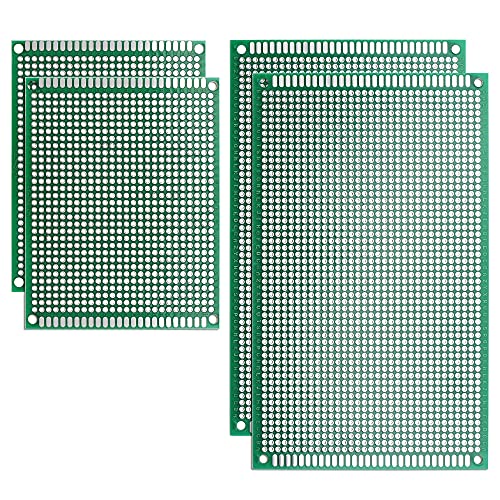 UXCELL двострана PCB табла за печатени плочки за прототипирање на табли за прототипирање за електронски проекти за лемење за лемење