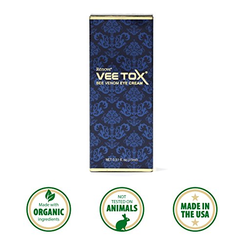 Renove Vee Tox анти -стареење крем за очи - Крема за очи на пчела со швајцарски матични ќелии од јаболко 0,51fl oz