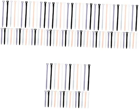 Operitacx 160 парчиња силиконски вратоврска силиконски поштенски врски силициум гел шарен менаџер за кабел за податоци