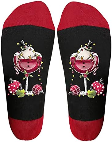 1 пар Божиќ и жени обични чорапи симпатична шема, случајни чорапи торба памук покажуваат чорапи за тинејџери