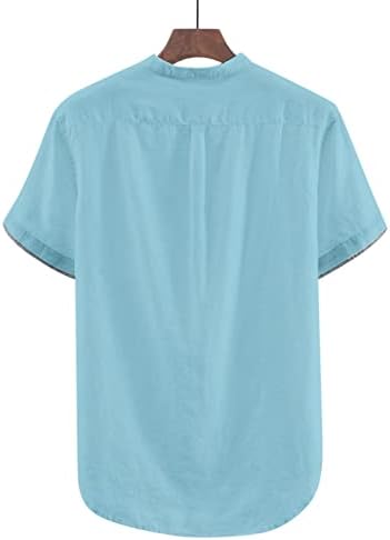 Јангкиги кошули за мажи маица за мажи летни кошули за мажи 2023 трендовски обични цврста боја лента кратки летни кошули