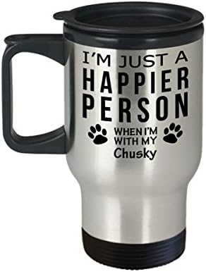 Куче Љубовник Патување Кафе Кригла-Посреќна Личност Со Часки-Сопственик На Миленичиња Спасување Подароци