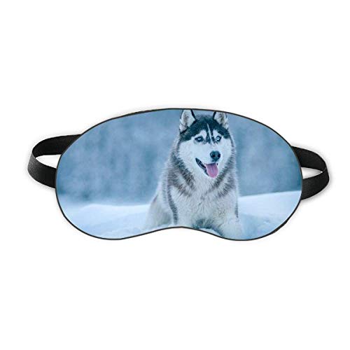 Куче животно снег хаски слика за спиење очен штит мека ноќно слепило за слепи сенка