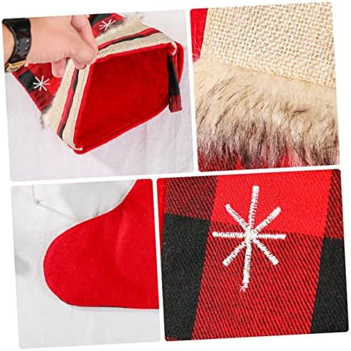 Sewacc 1pc Божиќни чорапи за порибување торбички за подароци за време
