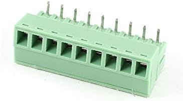X-Ree Green 9pin 3pin 3,81mm растојание PCB завртка за завртки за завртки за завртки за блокирање AC 300V 8A AWG22-16 (Green 9PIN 3,81mm растојание
