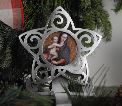 Puwter Swilter Star Photo Frame Hristrication Holder Shoping Shoping изработен во САД