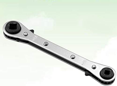 Doitool Spanner 1PCS Реверзибилен клуч за вртење од 3/8 до 1/4 ”сервисен клуч за климатизација, опрема за ладење, клучеви за поправка на опрема