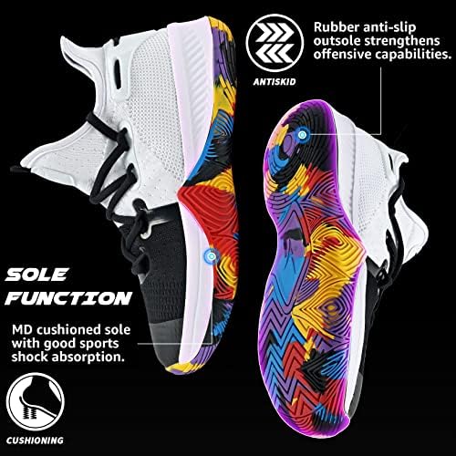 Кошарка за кошарка на Ешион Менс лесни патики за дишење анти -лизгачки чевли за трчање одење
