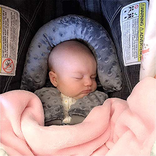 Перница за поддршка на главата и вратот за бебиња со седиште за седиште за автомобил-Екстра меко 3-во-1 дете за автомобил Вметнете