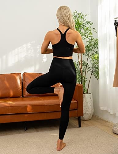 Lavensенски Lavento Colday Alday Soft Yeargings на јога без предниот цвест - мека тренингот со меки тренинзи Активно нозе за жени