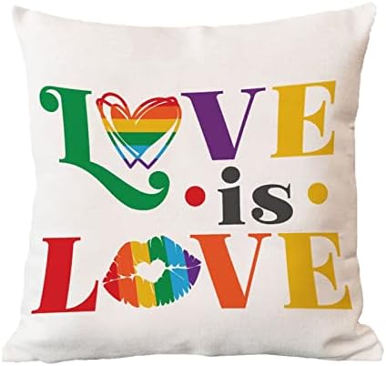 Loveубовта е loveубов, фрлање перница за покривање на песни за вineубените, за еднаквост на виножитото, лезбејски геј ЛГБТК перница,