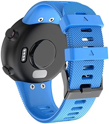 NDJQY 18мм 20мм мек силиконски паметен часовник за часовници за Garmin Forerunner 45 Watch Sport Stort Ster -Rist за Garmin
