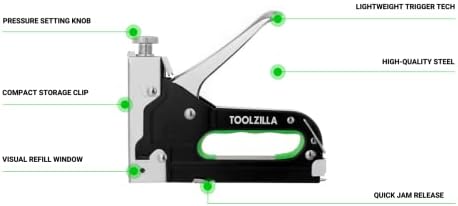 Toolzilla® Тешки Главен Пиштол &засилувач; Главен Избор Пакет | Професионални Во собата Со Повеќекратна Употреба Како Ткаенина
