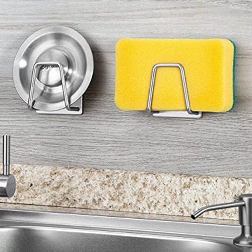 Држач за сунѓер Walbest за мијалник во кујната, решетката за сунѓер за одвод 1 парчиња мијалник за мијалник за миење садови за сунѓерски