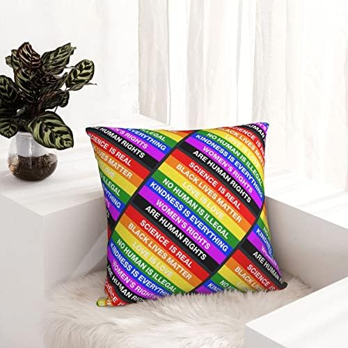 Смешно ќебето Peplockover Science е вистински црна животи материјата BLM Love Rainbow Pillownage Смешни таписерии за перници, смешни смешни