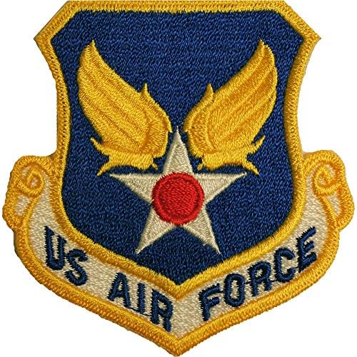 Воздухопловните сили на САД УСАФ Шилд извезена лепенка, со лепило за железо