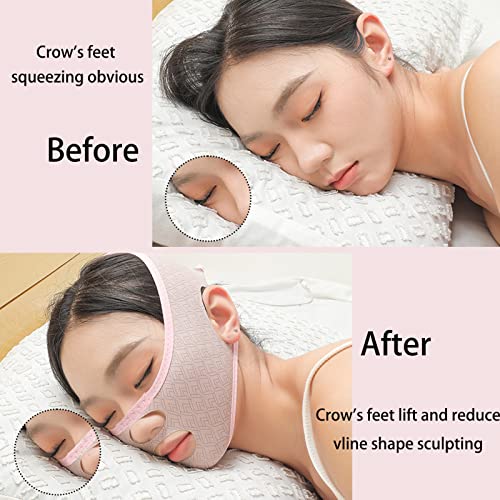 2 компјутери Нова убавина за скулптурирање на лице за спиење, маска за кревање на линии за подигнување на линијата за линии, каиш за
