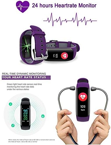 SDFGH фитнес тракер за монитор на отчукувањата на срцето, активност на следење на педометарот на педометарот за спиење, монитор