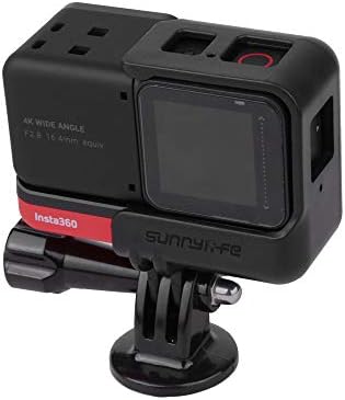 Адаптер Mookeenone Gimbal Camera+ 1/4 адаптер, за селфи стап, статив, стегач на ранец, стегач за велосипеди, за Insta360
